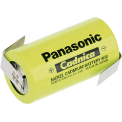 Panasonic - c zlf Batteria ricaricabile speciale 1/2 Torcia (c) linguette a saldare a z NiCd 1.2 v 3000 mAh