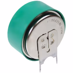 Dettagli tecnici Capacità (mAh, Ah) 300 mAh Collegamento (batterie) #####Lötfahnen Dimensione, Ø 25.1 mm Dimensione/formato d ...