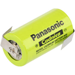 Panasonic - c zlf Batteria ricaricabile speciale 1/2 Torcia (c) linguette a saldare a z, adatto alle alte temperature NiC