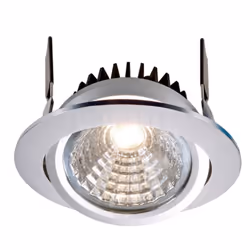 Deko-Light 565309, Faretto da incasso, LED, 12 W, 4000 K, 1000 lm, Argento