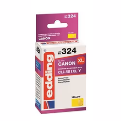 Edding EDD-324, Resa elevata (XL), Giallo, 13 ml, 1 pz, Confezione singola