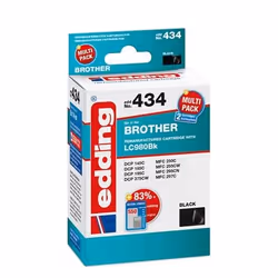 Edding EDD-434, Nero, 14 ml, 2 pz, Confezione singola