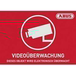 Abus - AU1420 Segnale di avvertimento Videosorveglianza Lingue Tedesco (l x a) 148 mm x 105 mm