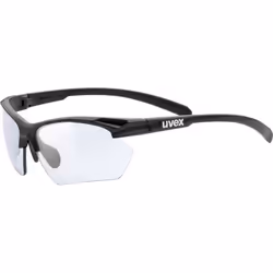 Uvex Sportstyle 802 small v, Adulto, Unisex, Curve, Mezza montatura, Nero, Nero