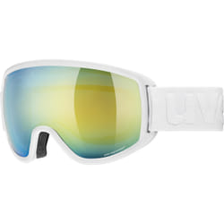 Uvex topic FM spheric occhialini per sport invernali Bianco Unisex Blu, Giallo Vetri sferici