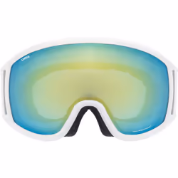 Uvex topic FM spheric occhialini per sport invernali Bianco Unisex Blu, Giallo Vetri sferici