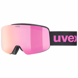Uvex pwdr FM, Nero, Unisex, Vetri sferici, Nero, Rosa, 1 pz