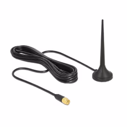 DeLOCK 12416, 3 dBi, 0.8 - 0.96 / 1.71 - 2.7 GHz, 50 Ω, Antenna omnidirezionale, SMA, Polarizzazione verticale