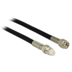 DeLOCK 12449 cavo coassiale RG-58 5 m SMA FME Nero