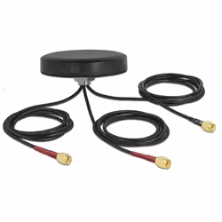 DeLOCK LTE MIMO Dual Band WLAN 802.11 ac/ax/a/h/b/g/n Antenna 3 x SMA maschio RG-174 1 m montaggio a vite all'esterno nero, 3 ...