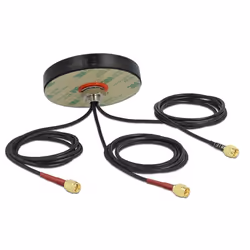 DeLOCK LTE MIMO Dual Band WLAN 802.11 ac/ax/a/h/b/g/n Antenna 3 x SMA maschio RG-174 1 m montaggio a vite all'esterno nero