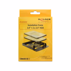 DeLOCK 18198 kit di fissaggio Nero
