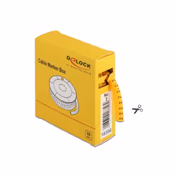 DeLOCK Scatola segnacavi, n. 2, giallo, 500 pezzi
