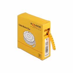 DeLOCK Scatola segnacavi, n. 3, giallo, 500 pezzi, Giallo, 500 pz