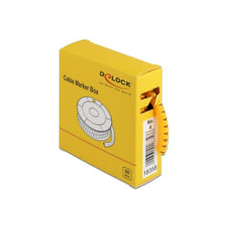 DeLOCK Scatola segnacavi, n. 4, giallo, 500 pezzi
