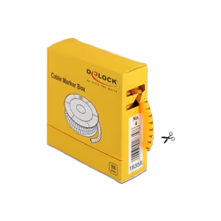 DeLOCK Scatola segnacavi, n. 4, giallo, 500 pezzi