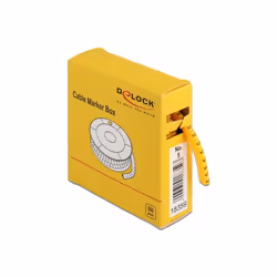 DeLOCK Scatola segnacavi, n. 5, giallo, 500 pezzi, Giallo, 500 pz, Cina