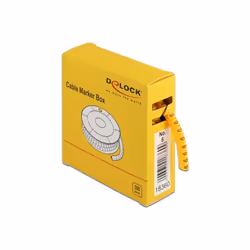 DeLOCK Scatola segnacavi, n. 6, giallo, 500 pezzi, Giallo, 500 pz