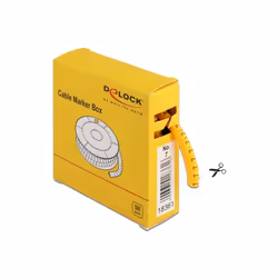 DeLOCK Scatola segnacavi, n. 7, giallo, 500 pezzi
