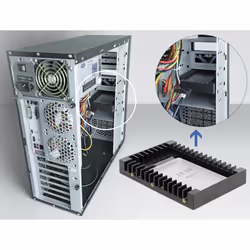 DeLOCK Telaio d'installazione da 3.5″ per 2.5″ SATA Drive nero - Vista aggiuntiva 5