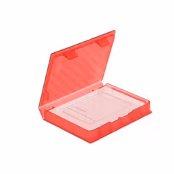 DeLOCK Scatola di protezione per HDD / SSD da 2.5″ rosso