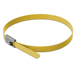 DeLOCK 18786 fascetta Acciaio Giallo 10 pz