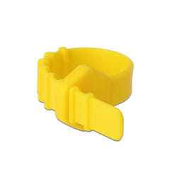 DeLOCK 18830 fascetta Releasable cable tie Silicone Giallo 10 pz