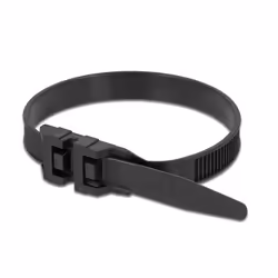 DeLOCK 18889 fascetta Releasable cable tie Nylon Nero 10 pz
