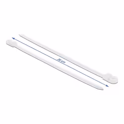 DeLOCK 18947 fascetta Fascetta con inserimento in parallelo Poliammide Bianco 10 pz