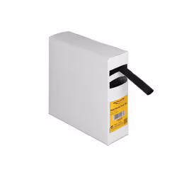 DeLOCK Scatola di per tubi termorestringenti con adesivo interno, rapporto di restringimento 3:1, 5 mm x 12,7 m nera, Tubo te ...