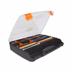 DeLOCK Cassetta con assortimento di tubi termoretraibili con colori assortiti 590 pezzi, 2:1, 70 - 125 °C