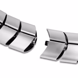 DeLOCK Elemento di montaggio per canalina 75 x 45 mm 5 pezzi argento
