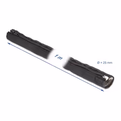 DeLOCK Manicotto intrecciato con schermatura EMI e cerniera resistente al calore 1 m x 16 mm nero