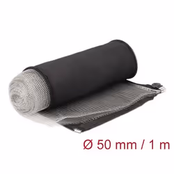 DeLOCK Manicotto intrecciato con schermatura EMI e cerniera resistente al calore 1 m x 50 mm nero