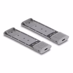DeLOCK Alloggiamento esterno USB Type-C Dual Combo per 2 x unità SSD M.2 NVMe PCIe o SATA - senza attrezzi - Vista aggiuntiva 4