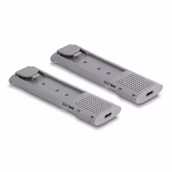 DeLOCK Alloggiamento esterno USB Type-C Dual Combo per 2 x unità SSD M.2 NVMe PCIe o SATA - senza attrezzi - Vista aggiuntiva 5