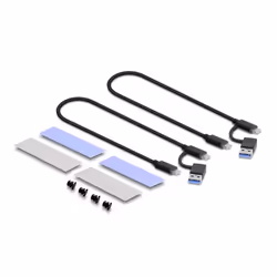 DeLOCK Alloggiamento esterno USB Type-C Dual Combo per 2 x unità SSD M.2 NVMe PCIe o SATA - senza attrezzi - Vista aggiuntiva 6