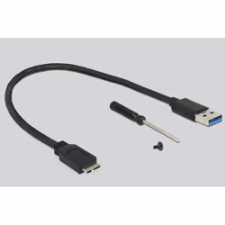 DeLOCK 42594 contenitore di unità di archiviazione Box esterno SSD Nero, Argento M.2 - Vista aggiuntiva 4