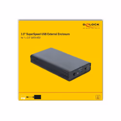DeLOCK Custodia esterna per HDD SATA da 3.5″ con SuperSpeed USB (USB 3.1 Gen 1) - Vista aggiuntiva 4