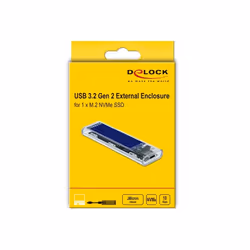 DeLOCK Custodia esterna per SSD PCIe NVME M.2 con USB Type-C femmina trasparente - Vista aggiuntiva 6