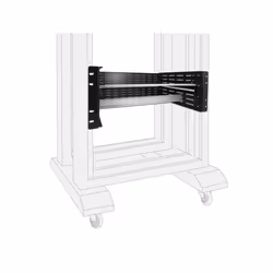 DeLOCK Supporto per guida DIN da 19″ 4U, nero - Vista aggiuntiva 3