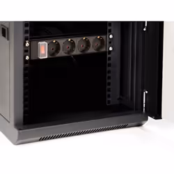 DeLOCK Armadio di rete da 10″ con anta in vetro 6U nero - Vista aggiuntiva 5