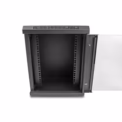DeLOCK Armadio di rete da 10″ con anta in vetro 8U nero
