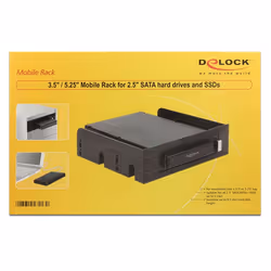 DeLOCK 47213 pannello drive bay Nero