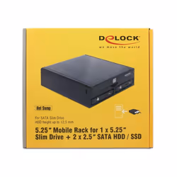 DeLOCK 47230 box per lettore ottico 13,3 cm (5.25") SATA III Nero - Vista aggiuntiva 6