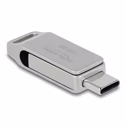 DeLOCK Chiavetta USB 5 Gbps USB-C + Tipo-A da 256 GB - Alloggiamento in metallo