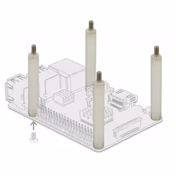 DeLOCK Supporto M4 x M4, esagonale, interno / esterno, 20 mm naturale 4 pz.