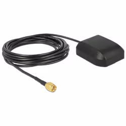 Navilock 60555, 30 dBi, 50 Ω, SMA, Maschio, Polarizzazione circolare, Nero