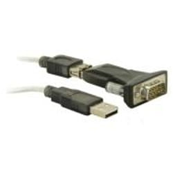 DeLOCK USB 2.0 to Serial Adapter cavo seriale Nero USB tipo A DB-9