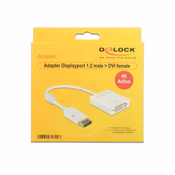 DeLOCK 62600, 0,2 m, DisplayPort, DVI-I, Maschio, Femmina, Oro